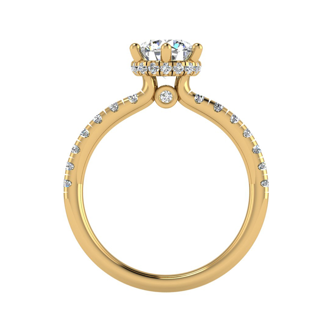 Lainey Halo Engagement Ring